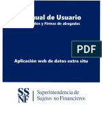 Manual de Usuario Plataforma Extra Situ Sector Profesionales