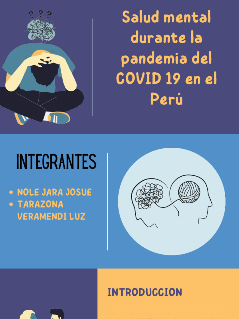 Salud mental en Perú durante COVID-19 | PDF | Ansiedad | Trastorno ...