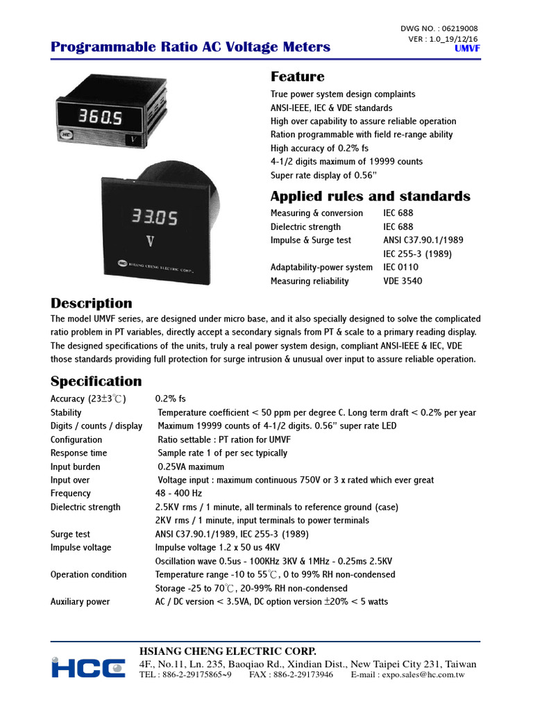 Programmable AC Voltage Meters Guide | PDF | Materials Science ...
