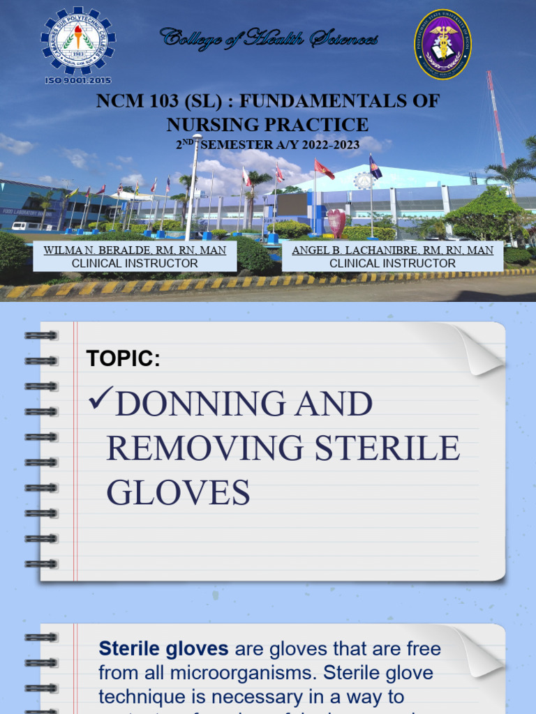 Donning and Removing Sterile Gloves Download Free PDF Hand Glove