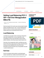 Setting Load Balancing PCC 2 ISP + Fail Over Menggunakan MikroTik