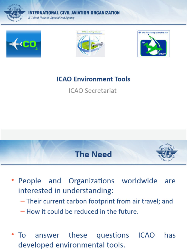 3 ICAO Environmental Tools Ikit PDF Carbon Offset
