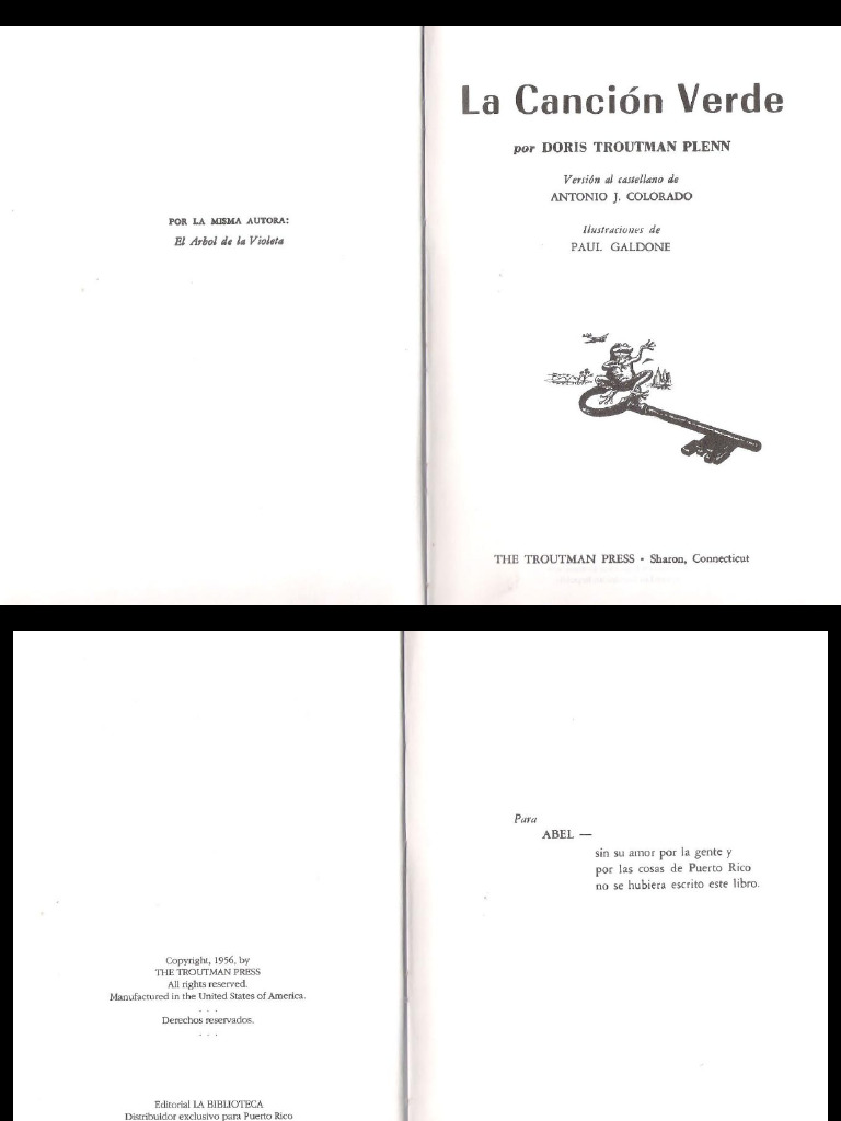 La Cancion Verde PDF