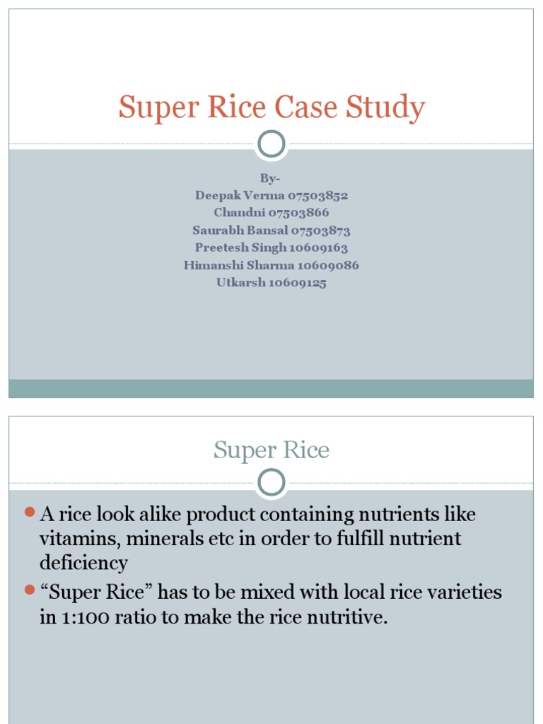 Market Research Case Study PDF