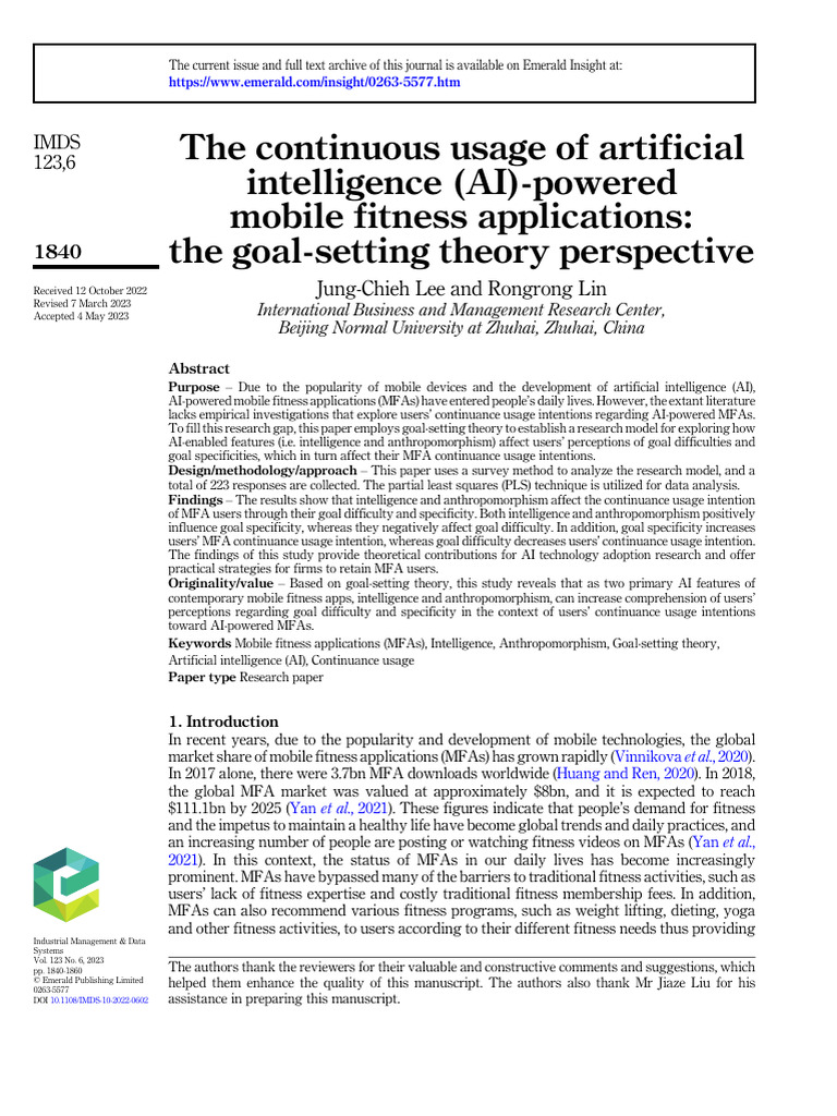 The Continuous Usage of Artificial Intelligence (AI) - Powered Mobile ...