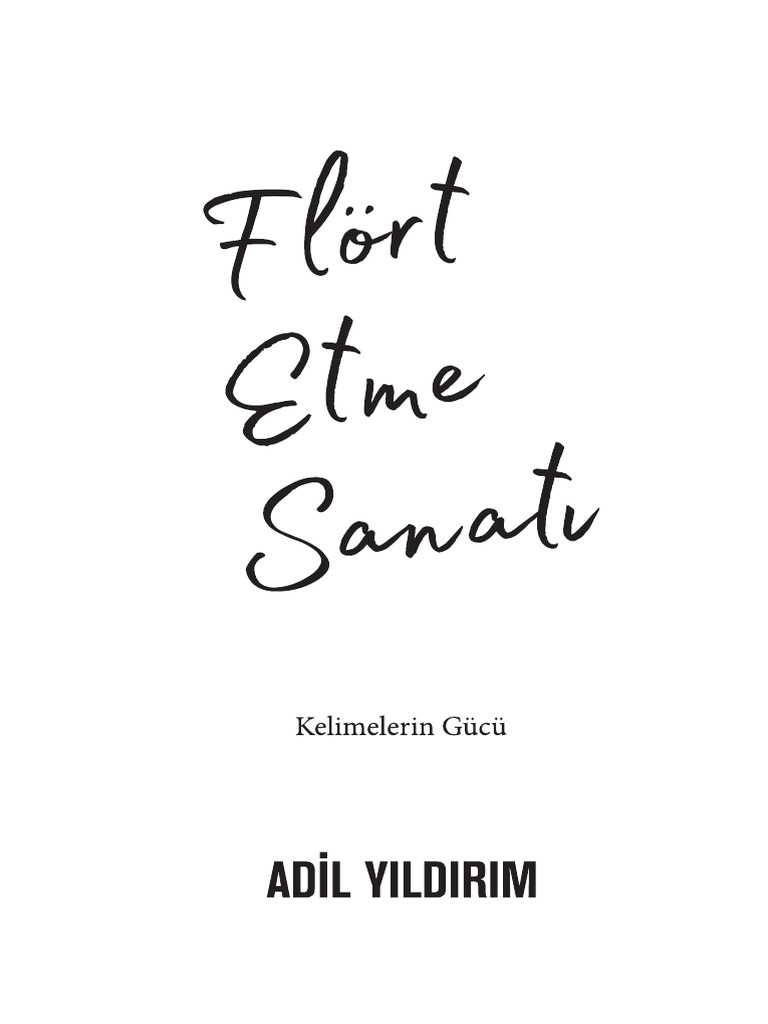 Flort Etme Sanati Pdf