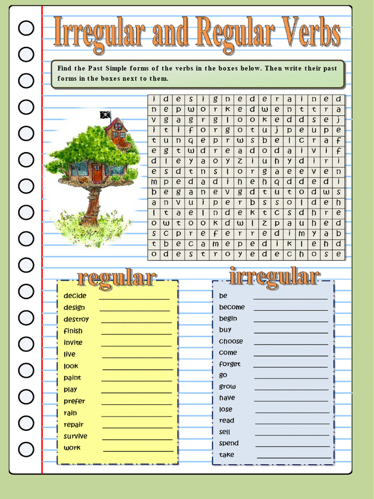 The Tree House Part 2 Crosswords Grammar Drills Wordsearches 78907 PDF