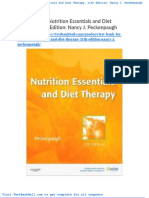 Test Bank For Nutrition Essentials and Diet Therapy 11th Edition Nancy J Peckenpaugh