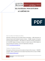 A Jurema Sagrada Nos Estudos Acadêmicos