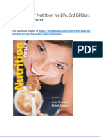 Test Bank For Nutrition For Life 3rd Edition Janice Thompson