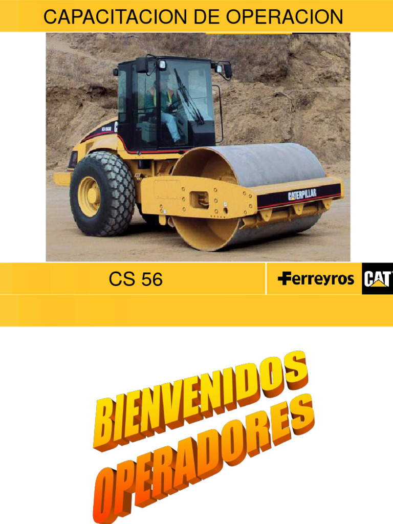 Capacitación Operativa Rodillo CS56 | PDF | Neumático | Motores