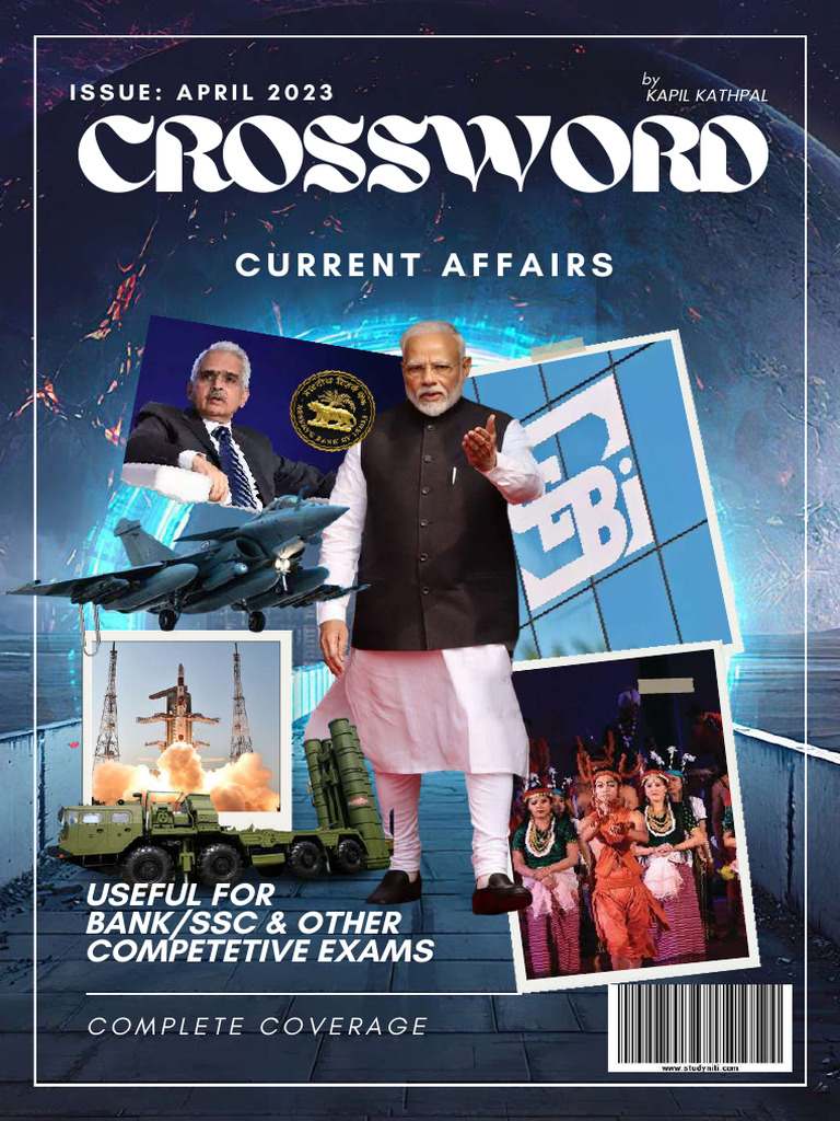 April 2023 CROSSWORD Current Affairs (English) PDF Reserve Bank Of