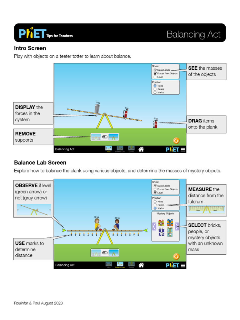 Balancing Act HTML Guide - en | PDF