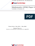 Paper 5 Format 1 - The Normal Distribution