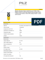 Psen Sl-1.0P 1.1 Va 1switch 570640: Pilz GMBH & Co. KG, Felix-Wankel-Strasse 2, 73760 Ostfildern, Germany Page 1/5