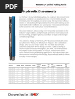 TerraLOK Hydraulic Disconnects Data Summary