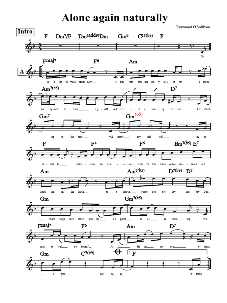 Alone Again Naturally | PDF
