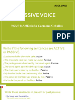 PASSIVE VOICE 6°D Sofia CC