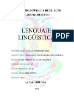 Lenguaje Linguistica