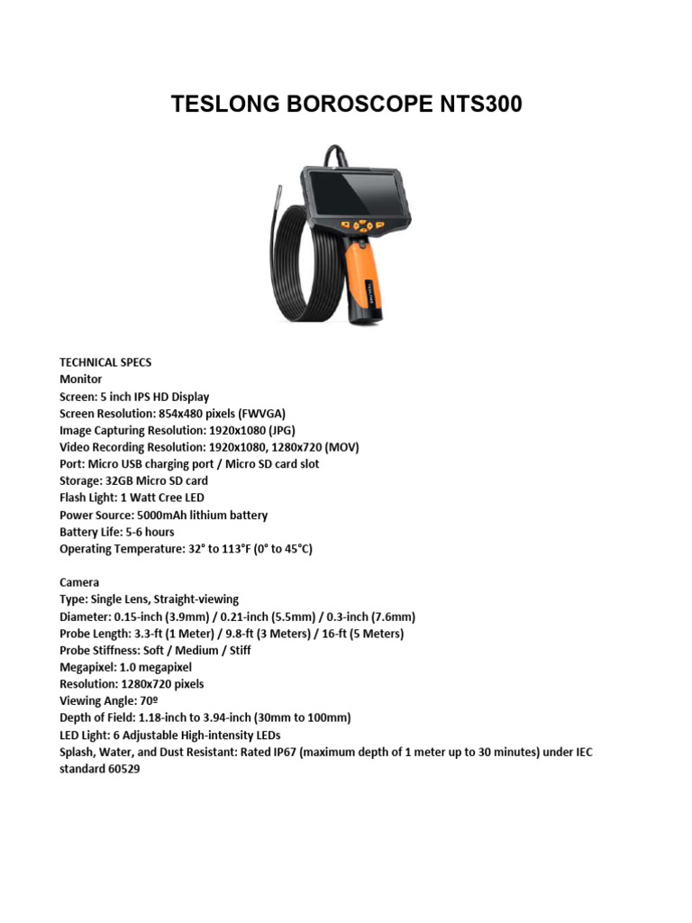 Teslong NTS300 | PDF