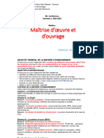 Maîtrise D'oeuvre Et D'ouvrage