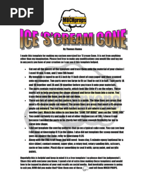 Ice Cream Cone Template