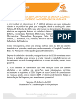 Alerta - Avaria em Sofala, Cidade Da Beira - 071625