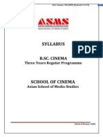 B.Sc. Cinema SYLLABUS
