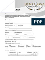 Historia Clinica Dentinova Parajes PDF
