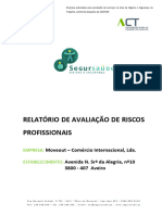 Relatório de Avaliação de Riscos Profissionais - 2018