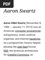 Aaron Swartz - Wikipedia | PDF