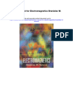 Solution Manual For Electromagnetics Branislav M Notaros