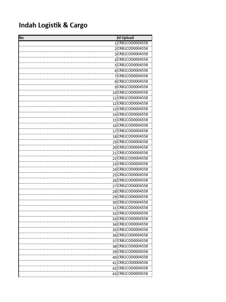 Detil Resi Upload Cod | PDF