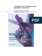Solution Manual For Essential C For Engineers and Scientists 2 e 2nd Edition 0201741253