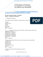 Test Bank For Principles of Human Physiology 4th Edition by Stanfield