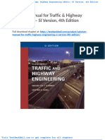 Solution Manual For Traffic Highway Engineering Si Version 4th Edition