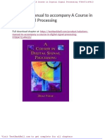 Solutions Manual To Accompany A Course in Digital Signal Processing 9780471149613