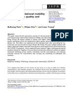 The Role of Relational Mobility in Relationship Quality and Well-Being