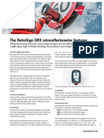 2230.7.22 Uk Roadsensors Retrosign GRX Retroreflectometer Features