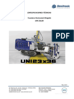 Tunelera - Horizontal - Dirigida - UNI - 25 - Directional - Drill - Brochure