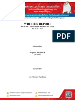 Written Report in IBT