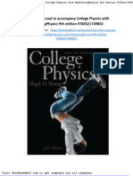 Solutions Manual To Accompany College Physics With Masteringphysics 9th Edition 9780321749802