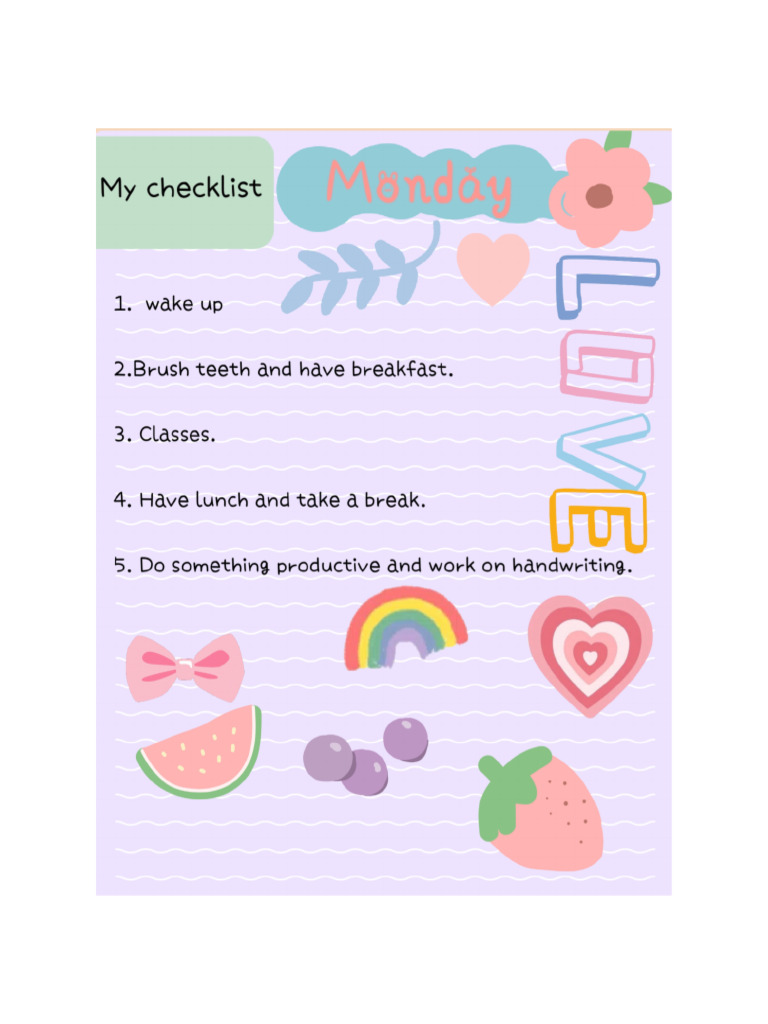 Checklist Monday | PDF