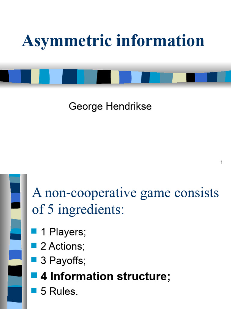 Imperfect Information in Non-Cooperative Games | PDF | Quantitative ...