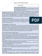 Synthèse Générale Thème 5 Les Mutations Du Travail