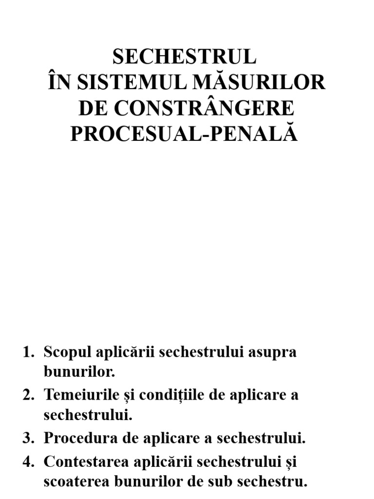 SECHESTRU | PDF