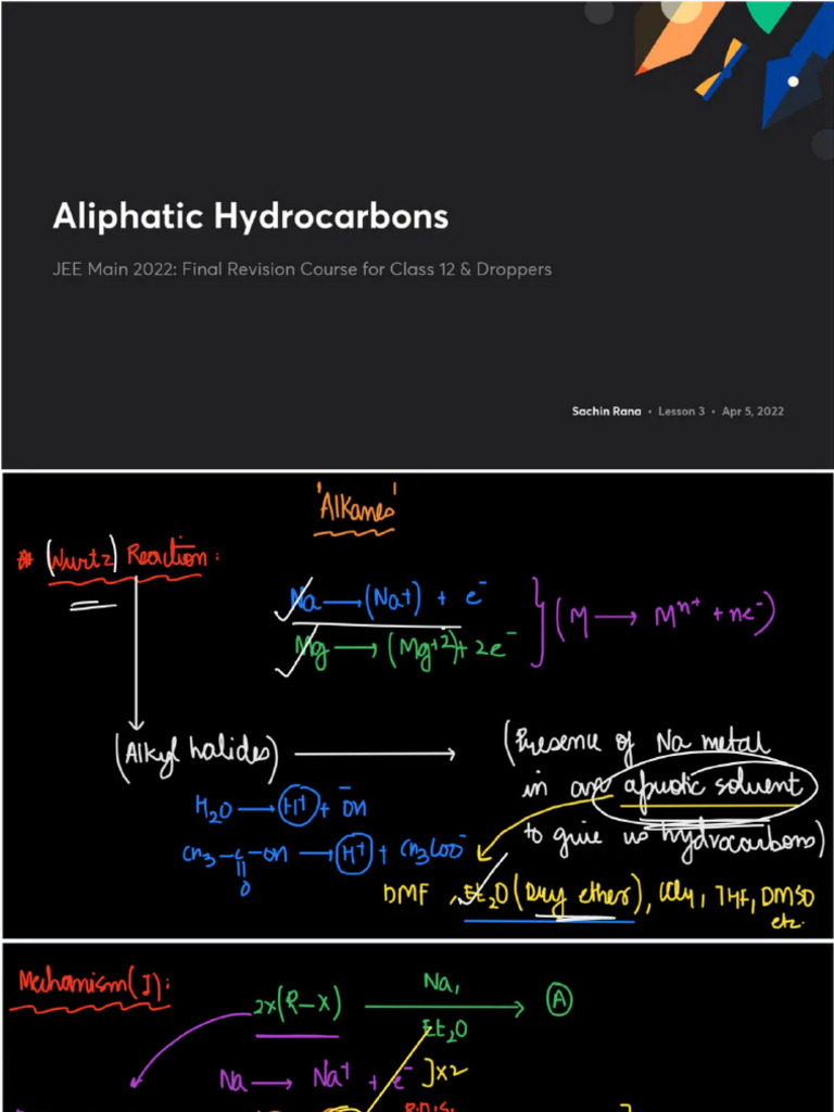 Aliphatic Hydrocarbons | PDF