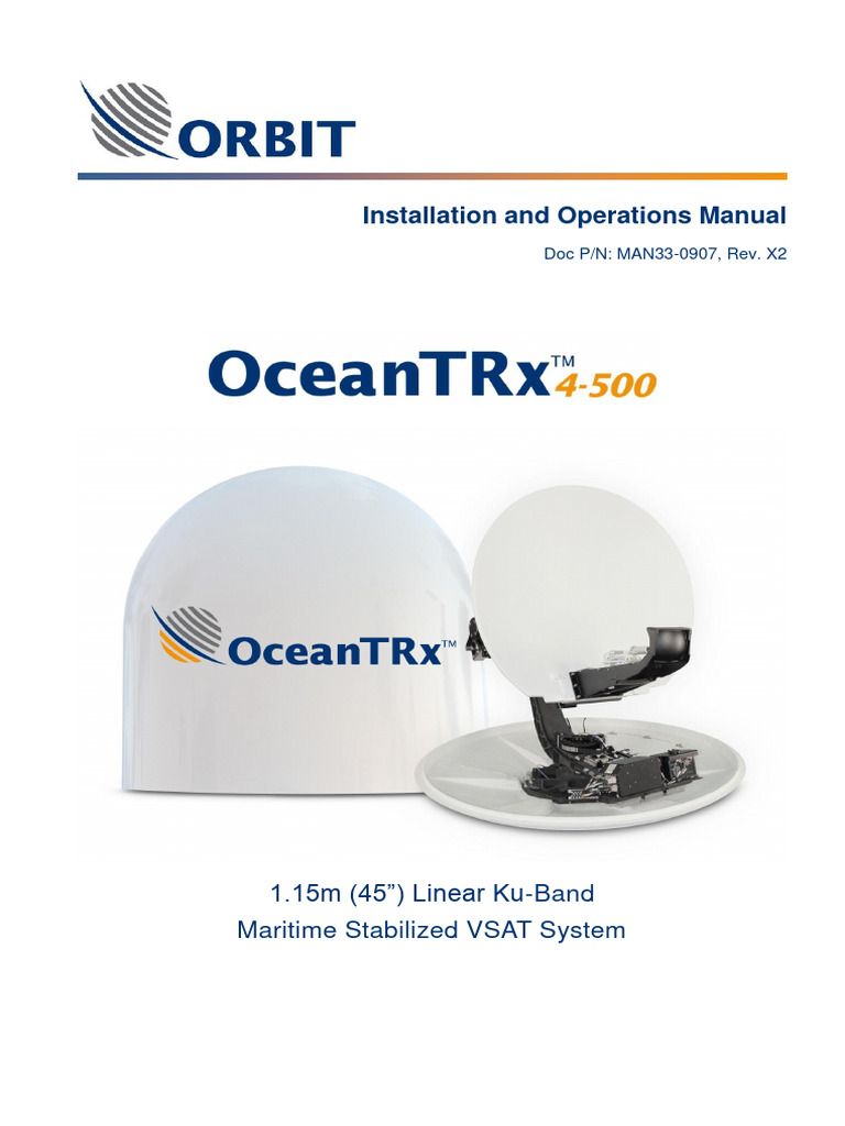 Ocean TRX Ku Antenna Manual | PDF | Communications Satellite | Network ...