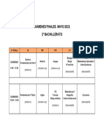 Exámenes Finales 2º Bach