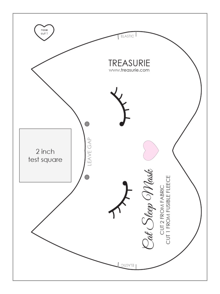Diy Cat Sleep Mask Pattern TREASURIE (1) PDF